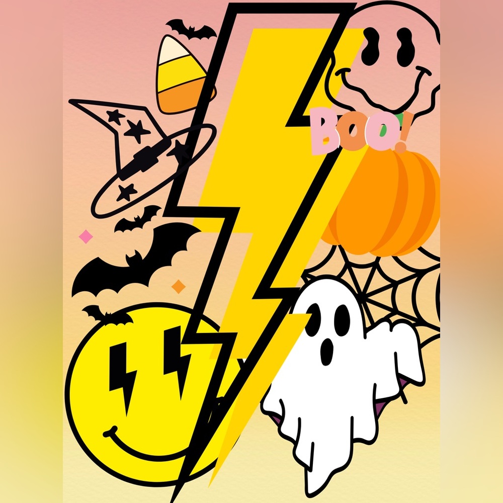 Halloween Themed Graphic Art digital image